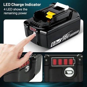 Vente en gros de batteries lithium-ion LiFePO4 18650 de haute qualité <span class=keywords><strong>18V</strong></span> 3.0Ah-6Ah (BL1860) pour outils électriques et usage domestique 500 - Product Image 2