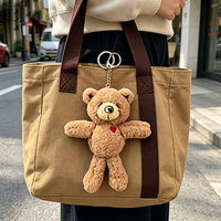 Porte-clés Ours Mignon, Pendentif de Sac à Dos, Ornement Animal en Peluche Douce, Poupée en Peluche de Haute Qualité pour Enfants
