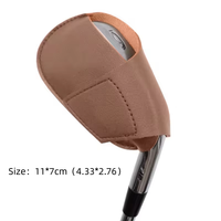 Fundas Protectoras para Palos de Golf de Cuero PU Ecológico Bordadas de Una Sola Cara con Cierre de Gancho y Bucle Clásico Modelo WH-0117 al por Mayor