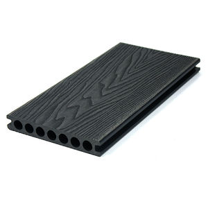 Plancher en WPC d'extérieur, design sans joint, protection anti-UV, surface en relief 3D, style européen, pour la <span class=keywords><strong>construction</strong></span> de terrasses de sous-sol - Product Image 5