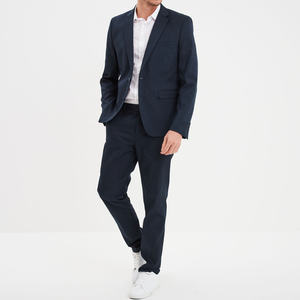 Pantalones Casuales de Pierna Recta con Pliegues para Hombre, con Detalles Modernos en las Piernas, Transpirables y Ecológicos - Product Image 5