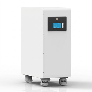 Sistema de Almacenamiento de Energía Apilable Todo en Uno de 48V 5-10kW Fuera de la Red con Comunicación RS485, Gabinete Blanco con Ruedas - Product Image 1