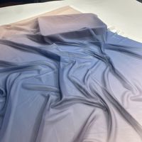 Tissu d'impression en mousseline de polyester 2022, tissu perlé numérique en mousseline de soie, tissu d'impression dégradé pour robe de ballet