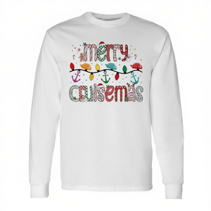 Camiseta navideña de manga larga Merry Cruisemas para amantes de las cruceros, ropa familiar - Product Image 2