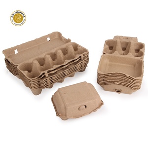 Bán Buôn Tùy Chỉnh In Chất Lượng Cao Bio-phân Hủy Giấy Tái Chế Bột Giấy Bao Bì 8/12 Gói Trứng Khay Chủ Hộp - Product Image 2