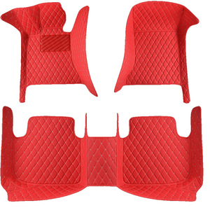 Alfombrillas de Coche Muchkey Personalizadas de 3 y 4 Piezas con Logotipo Personalizado, Doble Costura, Alfombrillas de Cuero de Lujo para Coche, Alfombrillas 3D 5D - Product Image 3