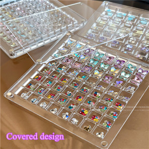 Nuevo Producto al por Mayor: Estuche Magnético Transparente de Acrílico para Almacenamiento de Accesorios de Uñas y Piedras Decorativas - Product Image 5