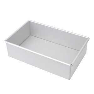 Molde de pastel de gasa rectangular con fondo extraíble-Molde <span class=keywords><strong>para</strong></span> hornear de aluminio sólido anodizado <span class=keywords><strong>para</strong></span> uso profesional y doméstico - Product Image 3