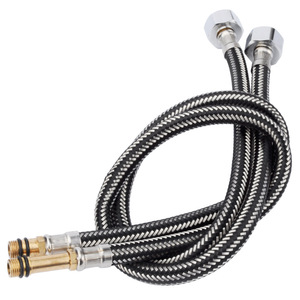 Tuyau flexible en acier inoxydable 1/2 pouce à tête unique, tuyau de plomberie industriel pour l'alimentation en eau des robinets - Product Image 3