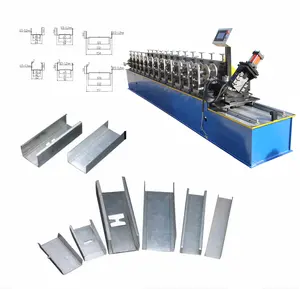 Metal C U Channel T Bar Angle Omega C U Stud C U Purlin Roll Forming Machine