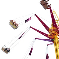 Équipement de divertissement pour parc d'attractions en plein air, manèges à balançoires volantes excitants et stimulants, tour volante à vendre