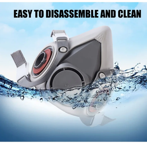 Máscara Facial Completa Antipolvo con Certificación CE OEM, con Filtro de Carbón Activado, Antihumo y Transpirable, para Polvo Industrial y Minas de Carbón - Product Image 5