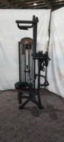 Machine d'extension arrière de charge de goupille commerciale circulaire Lat Pulldown assis au-dessus de Lat tirer vers le bas Machine d'extension arrière
