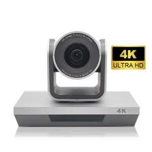 Webcam 4k com controle remoto, câmera com zoom para sala de conferências, câmera com controle remoto e rastreamento automático, câmera com câmera de conferência 4k 360