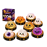 Nouveau Jouet Anti-Stress Squishy en Forme de Citrouille Fantôme à Paillettes pour Halloween, en Matériau TPR, Unisexe, Boîte Mystère Surprise