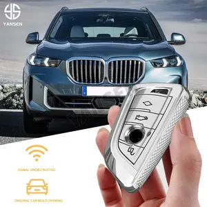 2024 nueva funda para llave, llavero con anillo para BMW X3 X5 E60 E90 G30, accesorios para llaves inteligentes