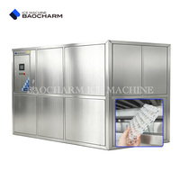 Machine à glaçons en acier inoxydable refroidie à l'eau BAOCHARM 5 tonnes avec purificateur et système automatique intégrés
