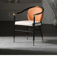 Chaise de restaurant de luxe légère et moderne pour la maison Combinaison de fauteuils de luxe chinois Meubles pour la maison