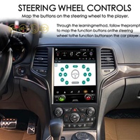 Lecteur multimédia vidéo GPS Android 13 pour Jeep Grand Cherokee 2013 - 2018, écran vertical 12,8 pouces, style Tesla, radio 2 Din