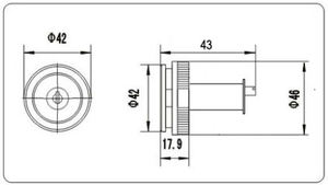 Modèle ZL-22LC interrupteur de verrouillage d'ascenseur, interrupteur à clé d'ascenseur, bouton de clé d'ascenseur - Product Image 5