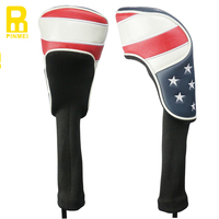 Housse de tête de club de golf portable en cuir PU vierge de haute qualité PM Brand 50g Chine
