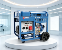 Générateur diesel de haute qualité 7 kW avec moteur Yuchai CP195FE, 8 kW, portable, à châssis ouvert, 230 V, 1800 tr/min, démarrage électrique, ensemble AVR