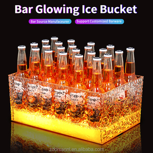 Tùy Chỉnh LED Phát Sáng Sáng Băng Bia Xô Glorifier Rượu Sâm Banh Nước Đá Xô Chai Xô Đá Cho Đảng Thanh Trình Bày Chủ - Product Image 2