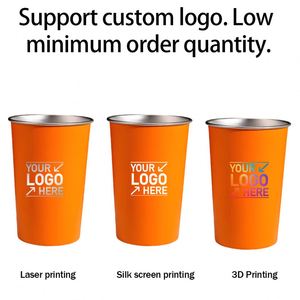 Taza Apilable de Acero Inoxidable de 350ml/500ml (12oz/17oz) para Promoción, con Logotipo Personalizado, de Pared Simple, para Camping, Venta al Por Mayor - Product Image 4