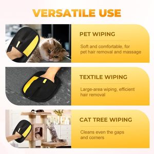 Customizable logo Electrostatic <b>Pet</b> Hair Remover Glove Reusable Hair Removal Lint Roller for Couch, Carpet, Grooming <b>Pet</b> Gloves - Product Image 3