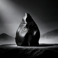 Flacon de parfum créatif en forme de montagne rocheuse 50 ml, flacon pulvérisateur vide en céramique, logo personnalisé