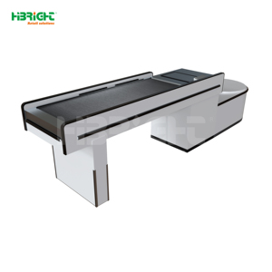 Highbright Modern Stainless Steel Cashier <b>Counter</b> for Supermarket & Grocery Stores - Product Image 2