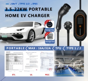 Estación de Carga para Vehículos Eléctricos de 1.92KW/9.6KW, 48A, Tipo 1, Nivel 2, con Entrada de 85V-265V, para Uso Comercial en Estacionamientos - Product Image 2