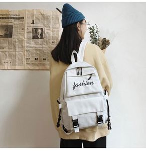 Mochila Escolar Coreana de Moda para Estudiantes Universitarias, Mochila Portátil de Lona para el Campus, Venta Directa al por Mayor - Product Image 5