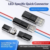 Connecteur LED amovible sans soudure D2 Plug-and-Play, dénudeur de fils, borne de connexion rapide double fil