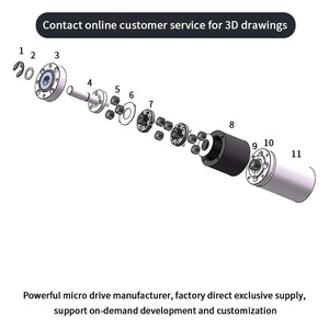 Cambio elettrico a corrente continua motori Brushless 12V 42mm ad alta coppia ad alta velocità 5000RPM motoriduttore a basso rumore - Product Image 2
