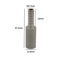 0.5 Micron Diffusion Stone 1/4 "Barb Acier Inoxydable Homebrew Oxygen Stone Bar Accessoires