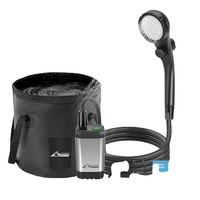 Ensemble de douche électrique rechargeable en PVC écologique Artifact 20L pour le camping et la randonnée en plein air avec pompe à batterie (toutes saisons)