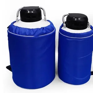 Solid 10 L Liquid Nitrogen Container Cryogenic LN2 Tank Dewar with Straps Liquid Nitrogen Tank 6 Canisters