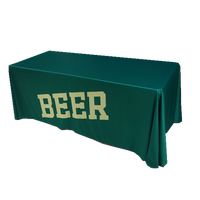 Couverture de table extensible à impression personnalisée Nappes de table ajustées avec logo pour salon professionnel Couverture de table