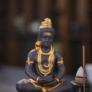 Haute qualité Portable porte-brûleur d'encens inde dieu maison bureau décor cadeau cascade reflux brûleur d'encens en céramique - Product Image 4