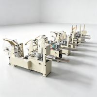 Máquina Industrial para Servilletas de Papel Controlada por PLC con Motor y Bomba, 280-300m/min, Plegado 1/4, Alta Capacidad para Uso en Fábrica