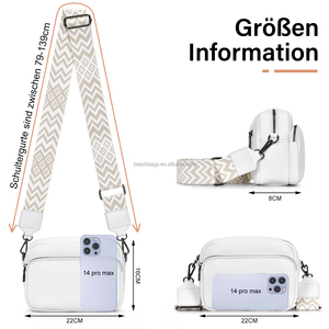 <span class=keywords><strong>Sac</strong></span> à main femme en cuir UV lisse tendance personnalisé avec fermeture éclair, bandoulière amovible, <span class=keywords><strong>sac</strong></span> bandoulière, cartera de mujer, sacs à main - Product Image 3