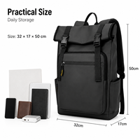 Mochila Porta Laptop de Gran Capacidad, para Negocios, Viajes, Impermeable, para Estudiantes, para Hombres, Personalizable