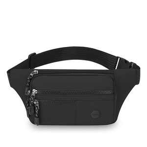 Men's Fanny Pack Multi Layer Solid Color Lightweight Portable Waist <b>Bag</b> For Business Travel - Product Image 4