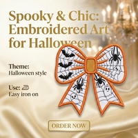 Nouvel Arrivage – Écussons Brodés Personnalisés Mignons pour Halloween, à Thermocoller, pour Vêtements