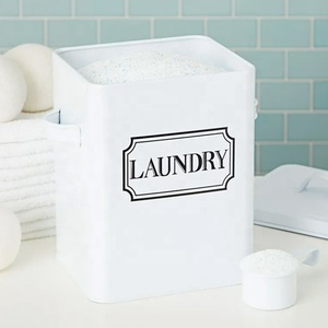 Organizzazione domestica contenitore per secchio in metallo detersivo in polvere contenitore per <span class=keywords><strong>latta</strong></span> per bucato scatola di lavaggio contenitore per Dispenser - Product Image 6