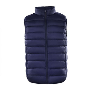 Personnalisé Hommes <span class=keywords><strong>Sans</strong></span> Manches Puffer Veste Hommes Hiver Duvet De Canard Remplir Veste Léger Vers Le Bas Gilet Veste - Product Image 5