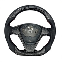 Volant en fibre de carbone forgé avec écran LED intégré, lumières de changement de vitesse RGB pour Fiesta MK7 Focus MK3