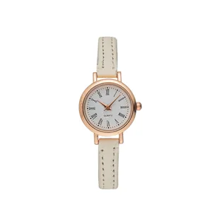 2024 Nieuwe Vrije Tijd Eenvoudige Fijne Horlogeband Roman Schaal Riem Quartz Student Horloge Groothandel Voor Vrouwen