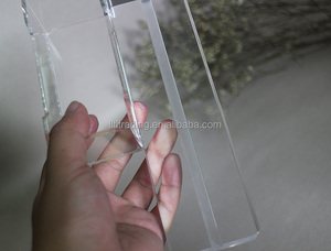 Porta carte nome promozionale ufficio chiaro Plexiglass acrilico Desktop porta-nome scatola porta-carta di lusso lucido porta-carta - Product Image 6